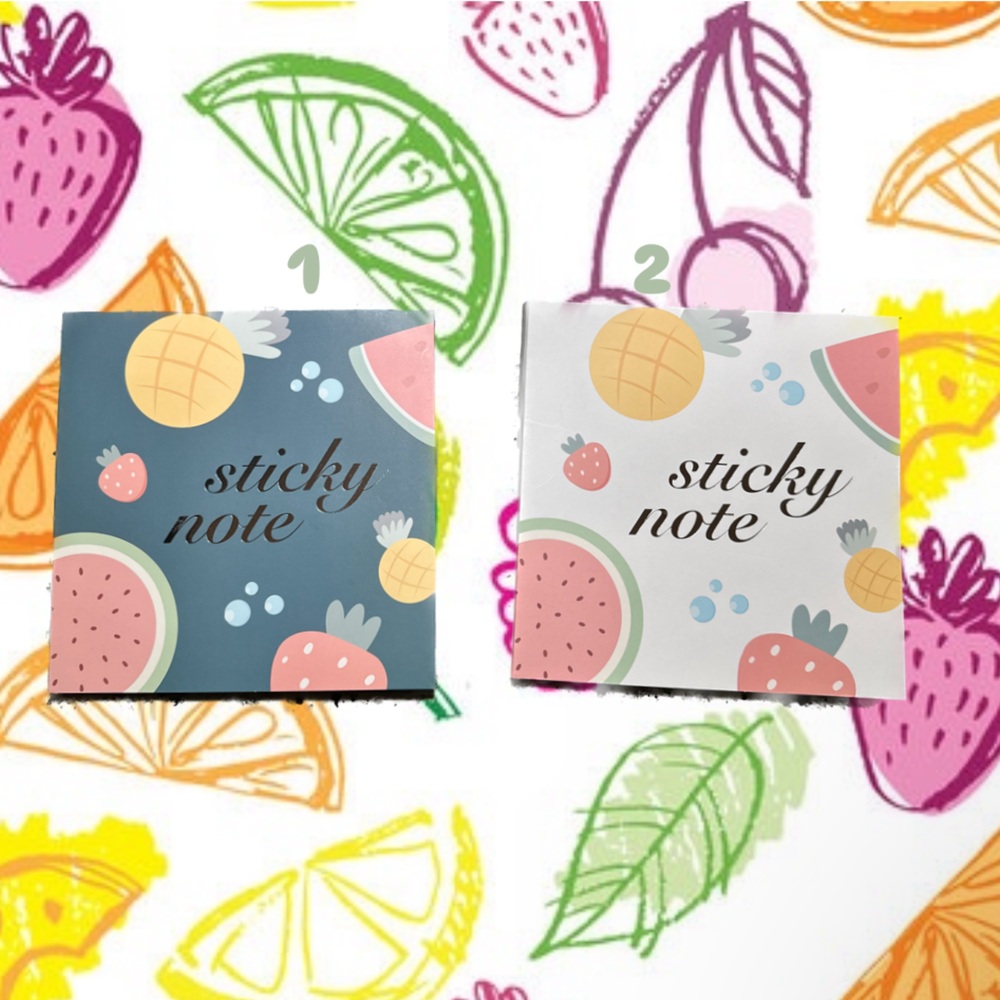 Fruit Pattern Sticky Note Pads (1) - Picture 2 of 7